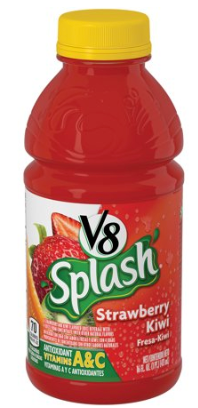 Juices: V8 Splash Strawberry Kiwi- 16oz
